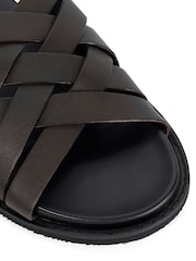 Dune London Brown Iddris Smart Sandals - Image 6 of 6
