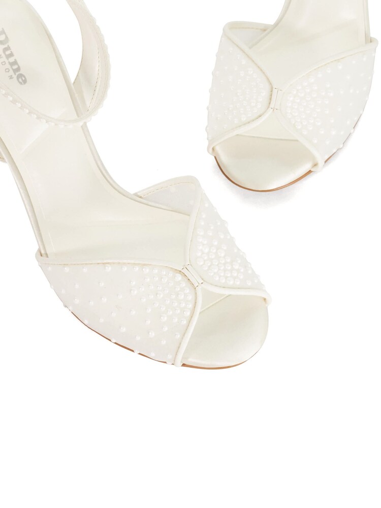Dune London Natural Wide Fit Musings Heeled Sandals - Image 6 of 6 Dune London Natural Wide Fit Musings Heeled Sandals - Image 6 of 6