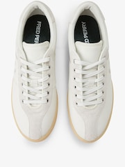 Fred Perry White Tennis Shoe Leather/Suede Trainers - Image 5 of 5
