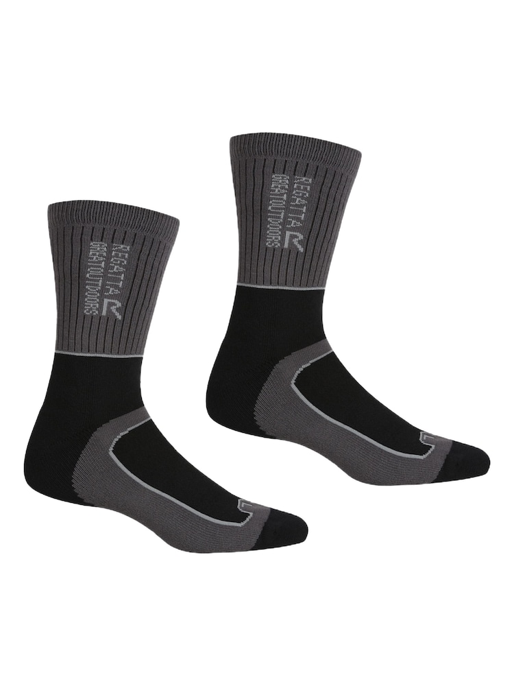 Regatta Black Samaris 2 Season Socks - Image 1 of 1 Regatta Black Samaris 2 Season Socks - Image 1 of 1