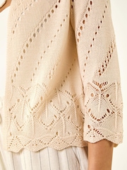 Roman Pointelle Knit Cardigan - Image 5 of 5