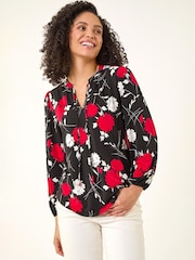 Roman Stretch-Top mit Floral-Tile-Print - Bild 4 von 5