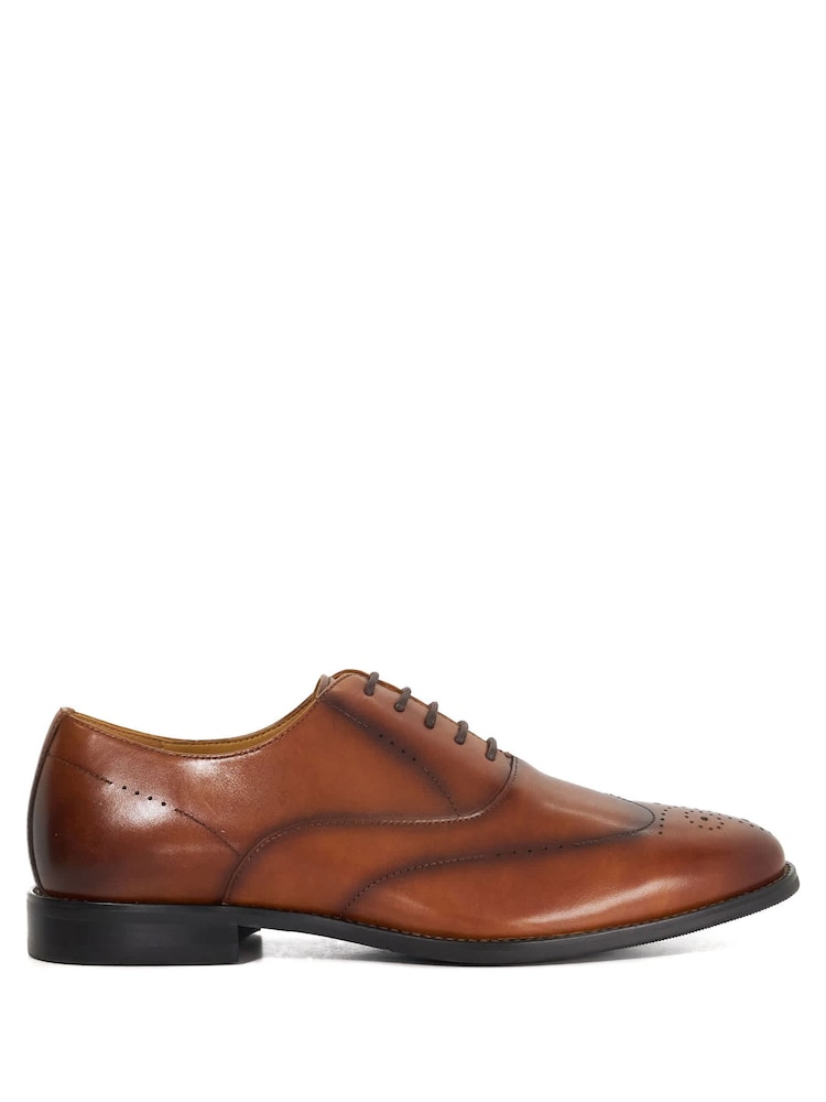 Dune London Brown Shaay Brogues - Image 1 of 6