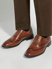 Dune London Brown Shaay Brogues - Image 6 of 6