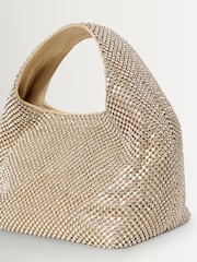 Loeffler Randall Gold Kenzie Gold Diamante Mini Bucket Bag - Image 4 of 5