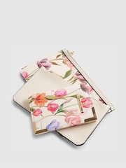 River Island Cream Tulip Travel Wallet Bundle - Image 4 of 5