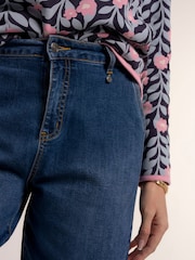 Brakeburn Blue Wide Leg Denim Shorts - Image 3 of 6