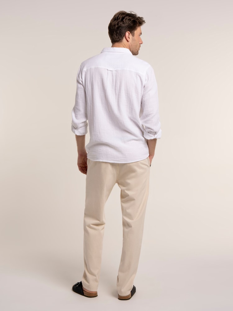 Brakeburn White Tarbert Shirt - Image 2 of 6 Brakeburn White Tarbert Shirt - Image 2 of 6