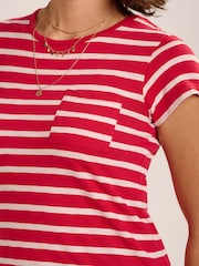 Brakeburn Red Coastline T-Shirt - Image 6 of 6