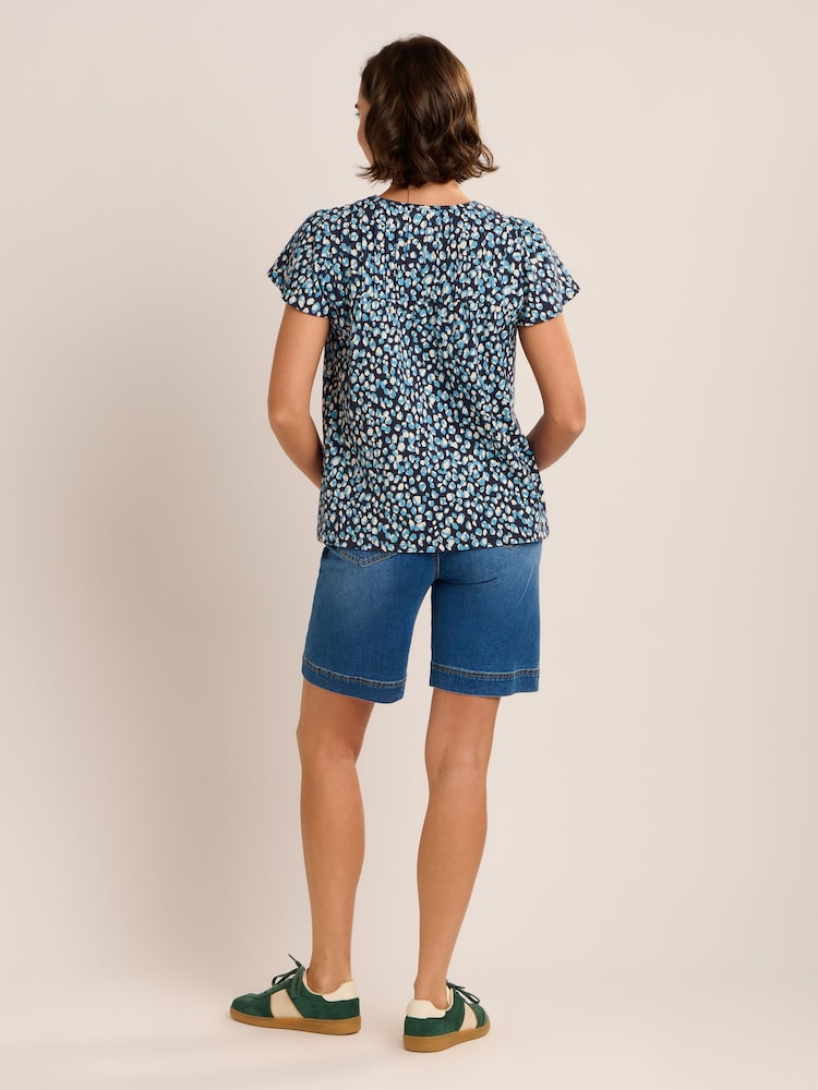 Brakeburn Blue Beau Bubble Blouse - Image 2 of 6