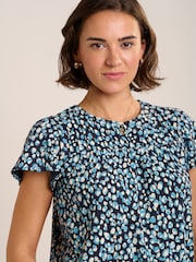 Brakeburn Blue Beau Bubble Blouse - Image 4 of 6