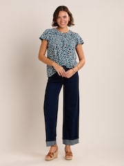 Brakeburn Blue Beau Bubble Blouse - Image 6 of 6