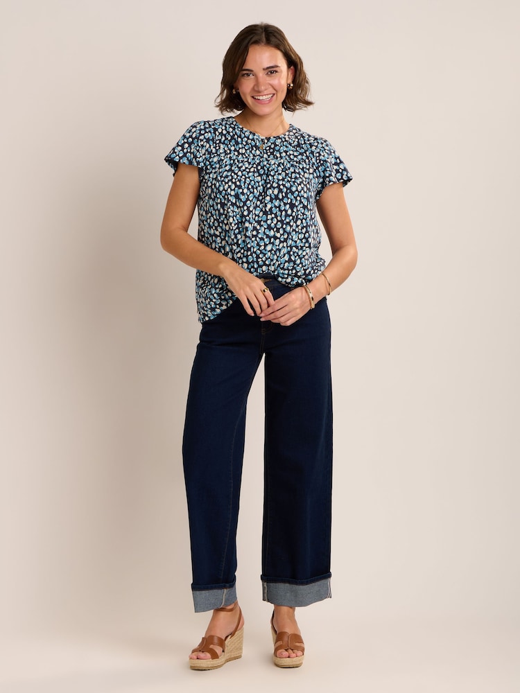 Brakeburn Blue Beau Bubble Blouse - Image 6 of 6