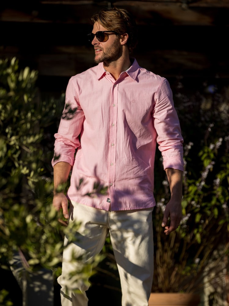 Brakeburn Pink Tamerton Shirt - Image 2 of 6 Brakeburn Pink Tamerton Shirt - Image 2 of 6