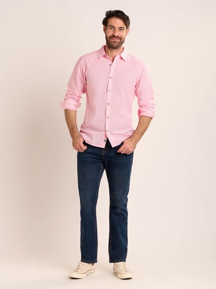 Brakeburn Pink Tamerton Shirt - Image 6 of 6 Brakeburn Pink Tamerton Shirt - Image 6 of 6