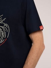 Brakeburn Blue Radstock T-Shirt - Image 5 of 6