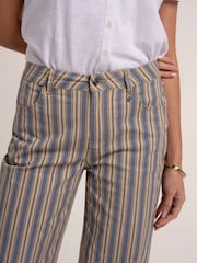 Brakeburn Blue Stripe Straight Leg Jeans - Image 4 of 6