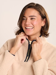 Brakeburn Cream Wey Quarter Zip Sweatshirt - Image 3 of 6