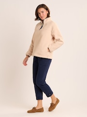 Brakeburn Cream Wey Quarter Zip Sweatshirt - Image 5 of 6