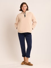 Brakeburn Cream Wey Quarter Zip Sweatshirt - Image 6 of 6