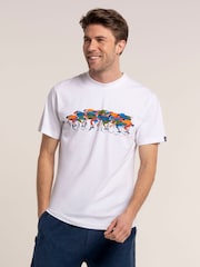 Brakeburn White Pelham T-Shirt - Image 1 of 6