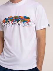 Brakeburn White Pelham T-Shirt - Image 3 of 6