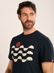 Brakeburn Blue Pakenham T-Shirt - Image 3 of 6