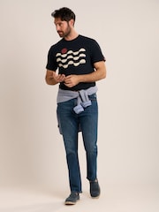 Brakeburn Blue Pakenham T-Shirt - Image 4 of 6