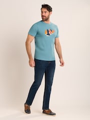 Brakeburn Blue Bobbington T-Shirt - Image 3 of 4
