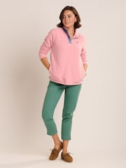 Brakeburn Pink Trent Quarter Zip Sweatshirt - Image 5 of 6