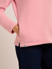 Brakeburn Pink Trent Quarter Zip Sweatshirt - Image 6 of 6