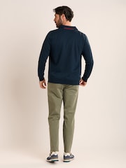 Brakeburn Blue Duncliffe Zip Through Sweat Jacket - Image 2 of 6