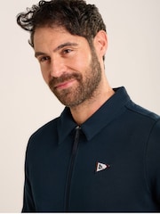 Brakeburn Blue Duncliffe Zip Through Sweat Jacket - Image 3 of 6