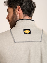 Brakeburn Grey Tadnoll Quarter Zip Sweatshirt - Image 4 of 5