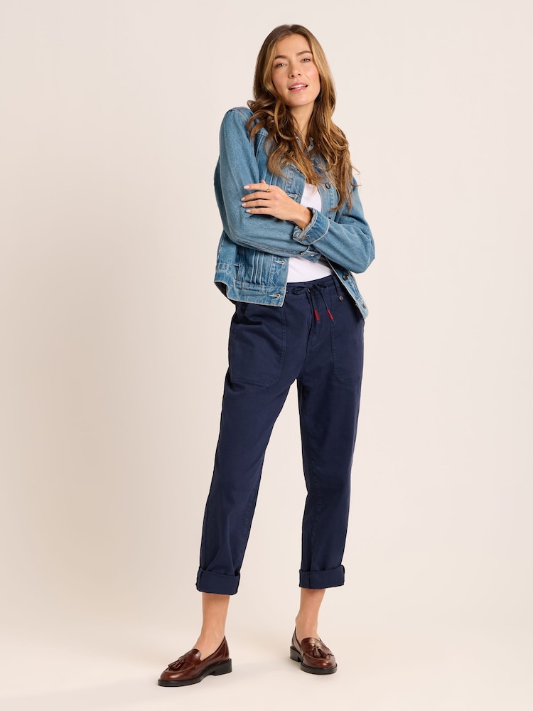 Brakeburn Blue Blake Turn Up Trousers - Image 1 of 6
