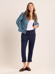 Brakeburn Blue Blake Turn Up Trousers - Image 6 of 6
