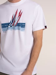 Brakeburn White Peckleton T-Shirt - Image 5 of 6