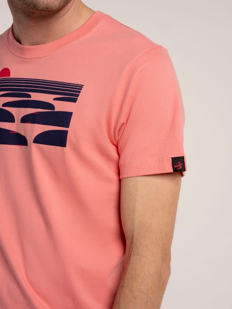 Brakeburn Pink Oxendon T-Shirt - Image 6 of 6 Brakeburn Pink Oxendon T-Shirt - Image 6 of 6