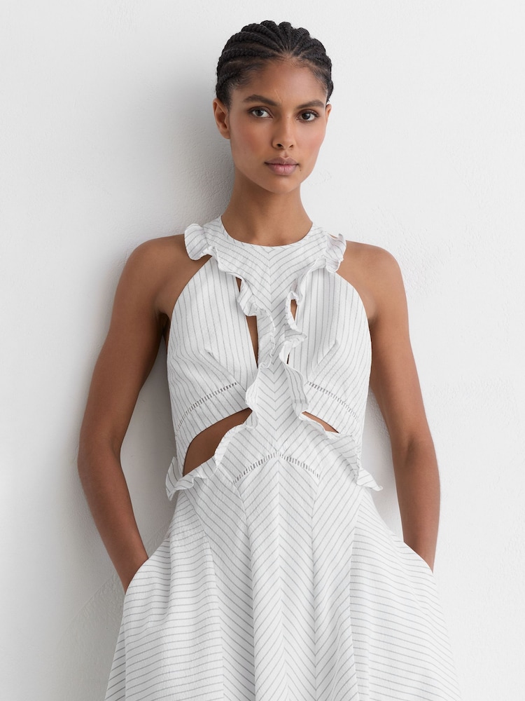 ladies sleeveless summer dresses Women's V Neck Tank Dress Sundresses Casual Beach Sun T Shirt Mini Dress Sundress with Pockets Cute Petite Cotton Dresses Flowy Swing Tunic A Line Short Dress Boho oa240422014 SIZE:3 (2X) Spectrum Dot Tailored White Original designs by AdorableDesignsz