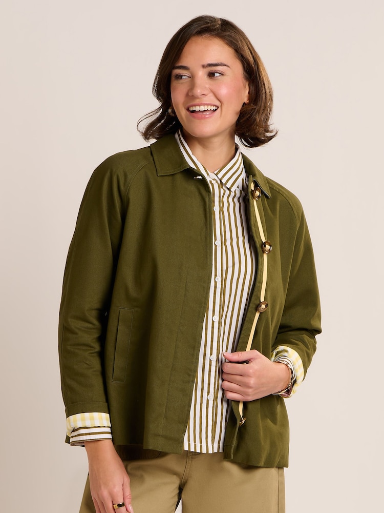Brakeburn Emilia Cropped Trench Coat - صورة 1 من 6