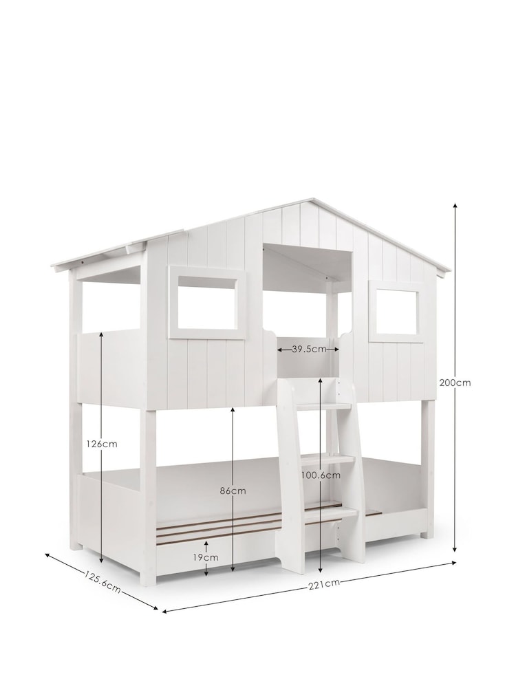 Julian Bowen White Willow Treehouse Kids Bunk Bed - Image 7 of 7 Julian Bowen White Willow Treehouse Kids Bunk Bed - Image 7 of 7
