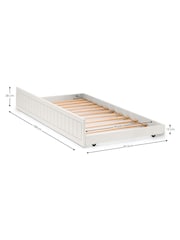 Julian Bowen Surf White Set of Maine Bookcase Bed & Underbed - Image 4 of 6