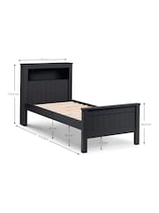 Julian Bowen Anthracite Set of Maine Bookcase Bed & Underbed - Image 4 of 5