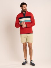 Brakeburn Brown Talbot Quarter Zip Sweatshirt - Image 4 of 6