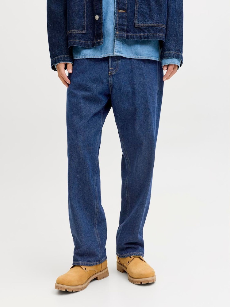 JACK & JONES Blue Baggy Fit Alex Jeans - Image 1 of 8