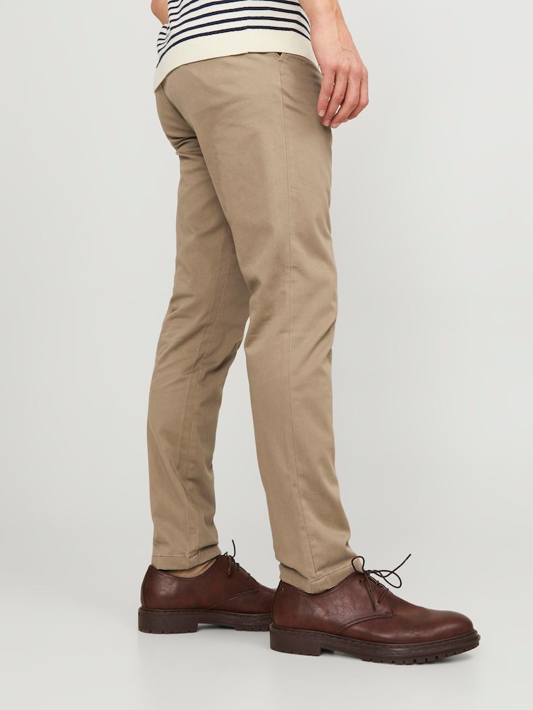 JACK & JONES Brown Relaxed Fit Chino Trousers - Image 2 of 5