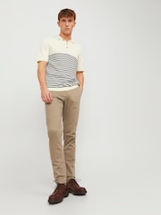 JACK & JONES Brown Relaxed Fit Chino Trousers - Image 3 of 5