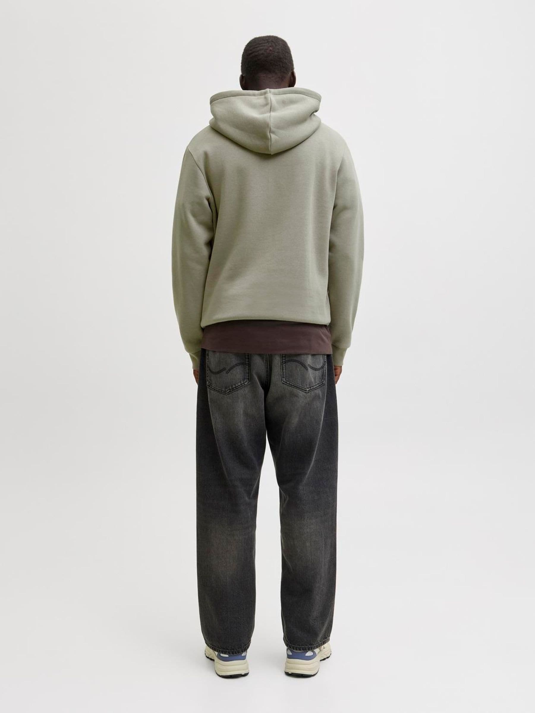 Buy JACK & JONES Olive Green Relaxed Fit Plain Hoodie from Next USA