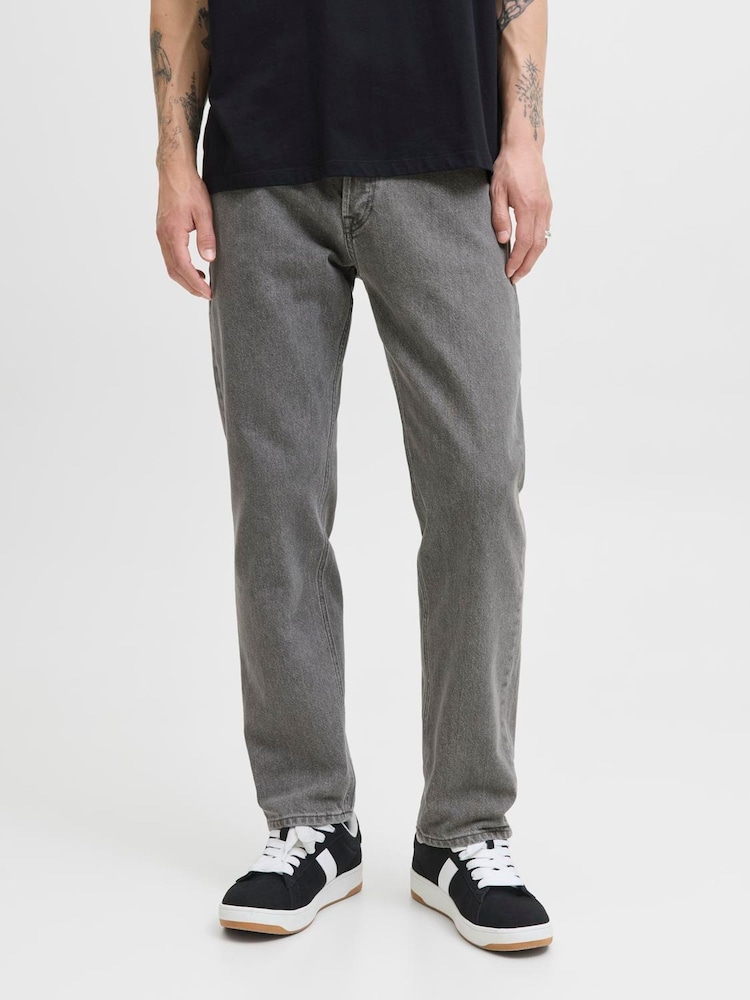 JACK & JONES Grey Relaxed Fit Chris Jeans - Image 1 of 7 JACK & JONES Grey Relaxed Fit Chris Jeans - Image 1 of 7