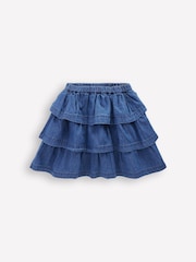 Boden Blue Ruffle Tiered Skirt - Image 1 of 3